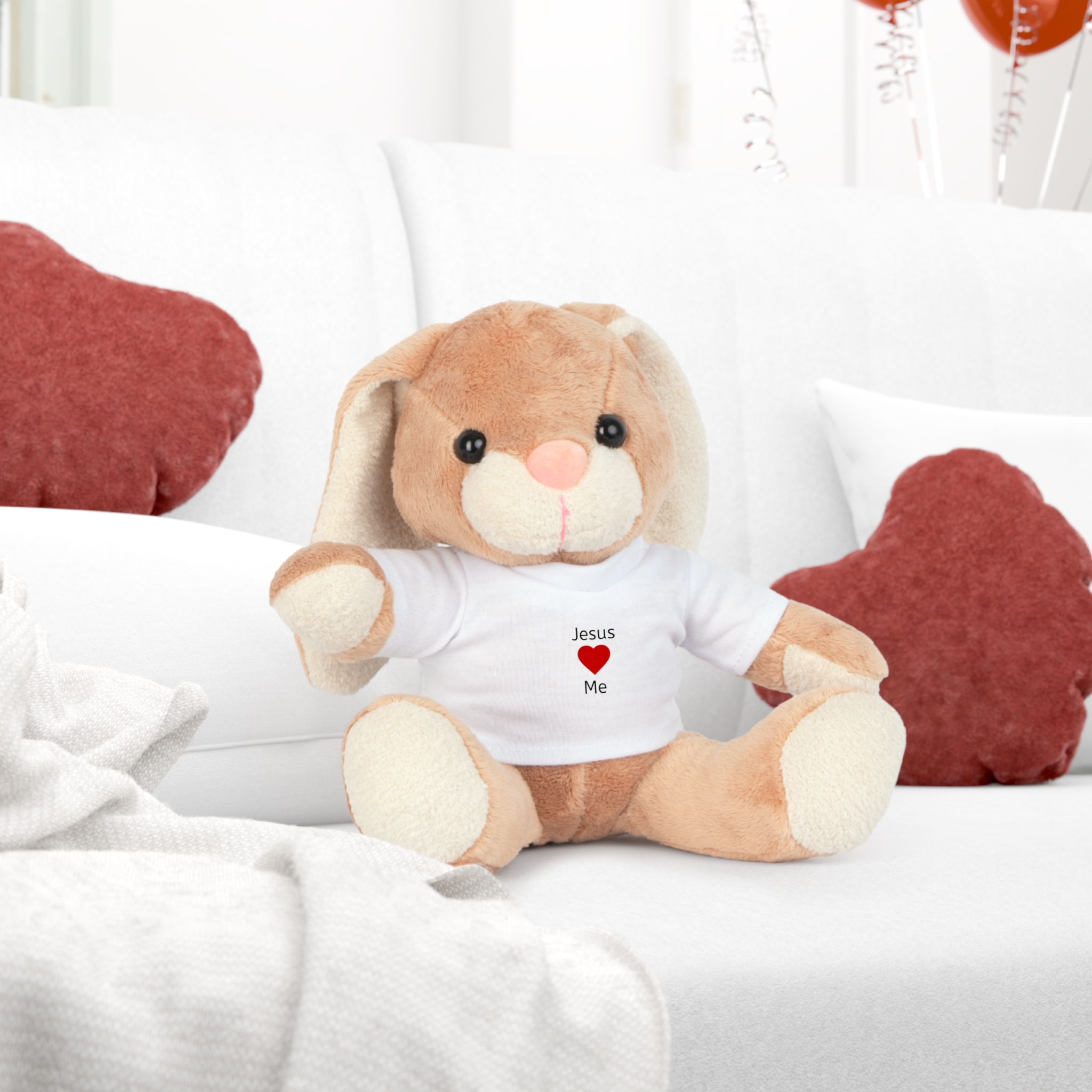 Plush Toy with Jesus Loves Me t-Shirt - Image 6