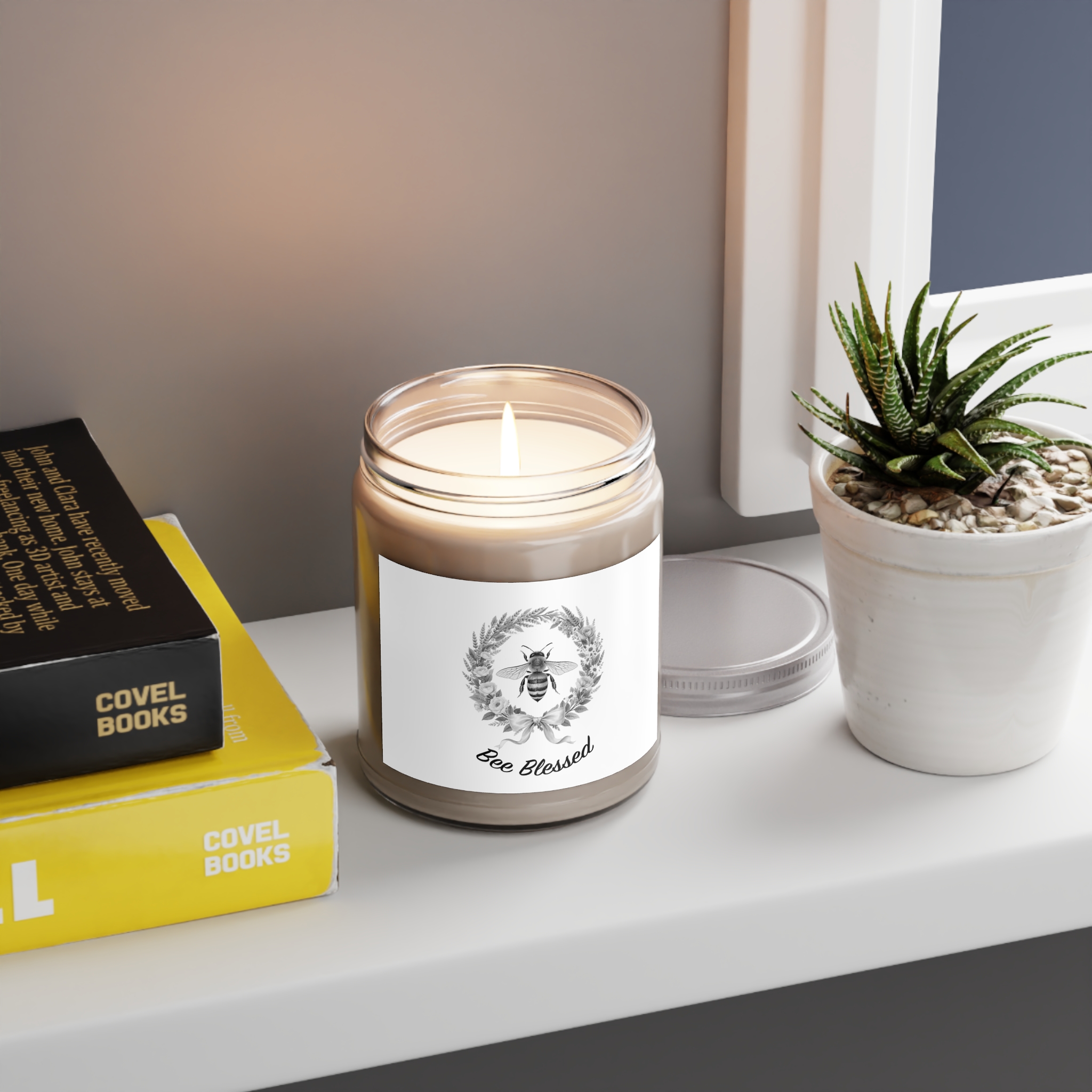Bee Blessed Wreath Soy Candle - Image 8