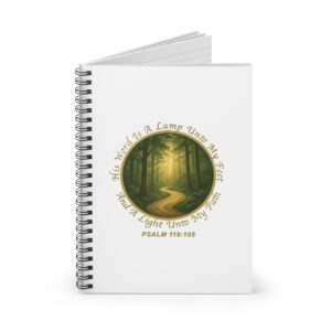 Psalm 119:105 Pathlight Notebook | Spiral Ruled Journal
