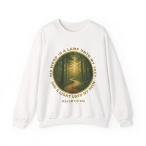 Psalm 119:105 Pathlight sweatshirt | Christian Scripture Crewneck