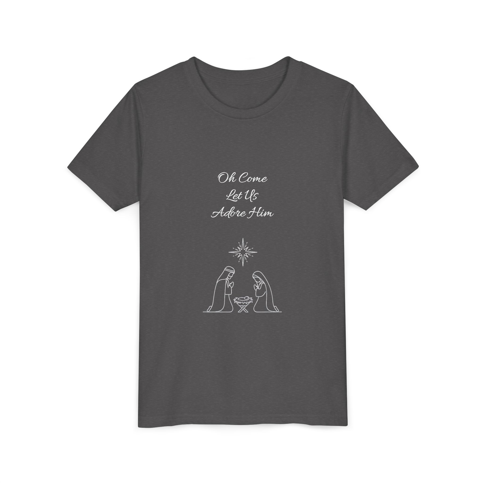Youth Tee | Nativity, Oh Come Let Us Adore Him - Image 19