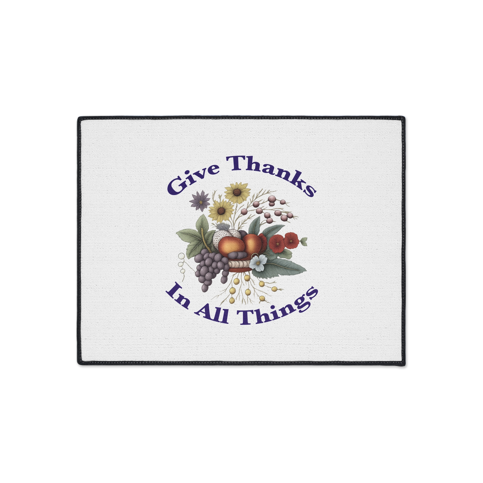 Give Thanks In All Things floor mat | Thanksgiving fall harvest doormat - Image 9