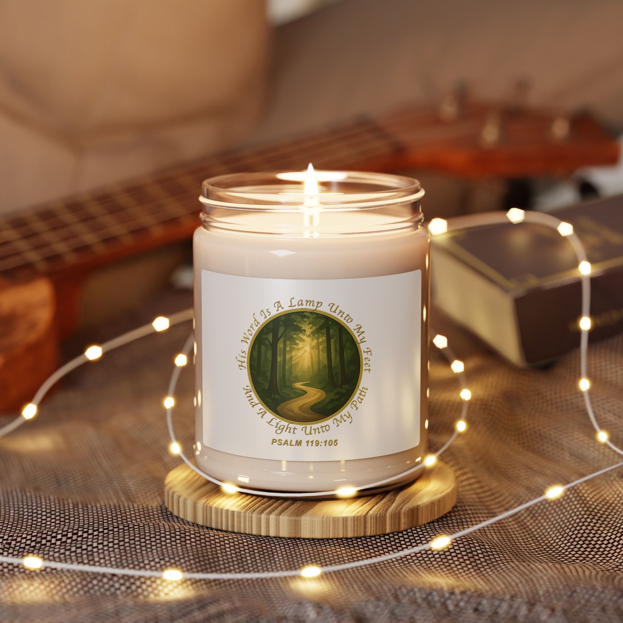 Scented Soy Candle, 9oz - He Lights My Path