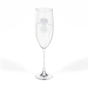 Christmas Tree Engraving Champagne Glass