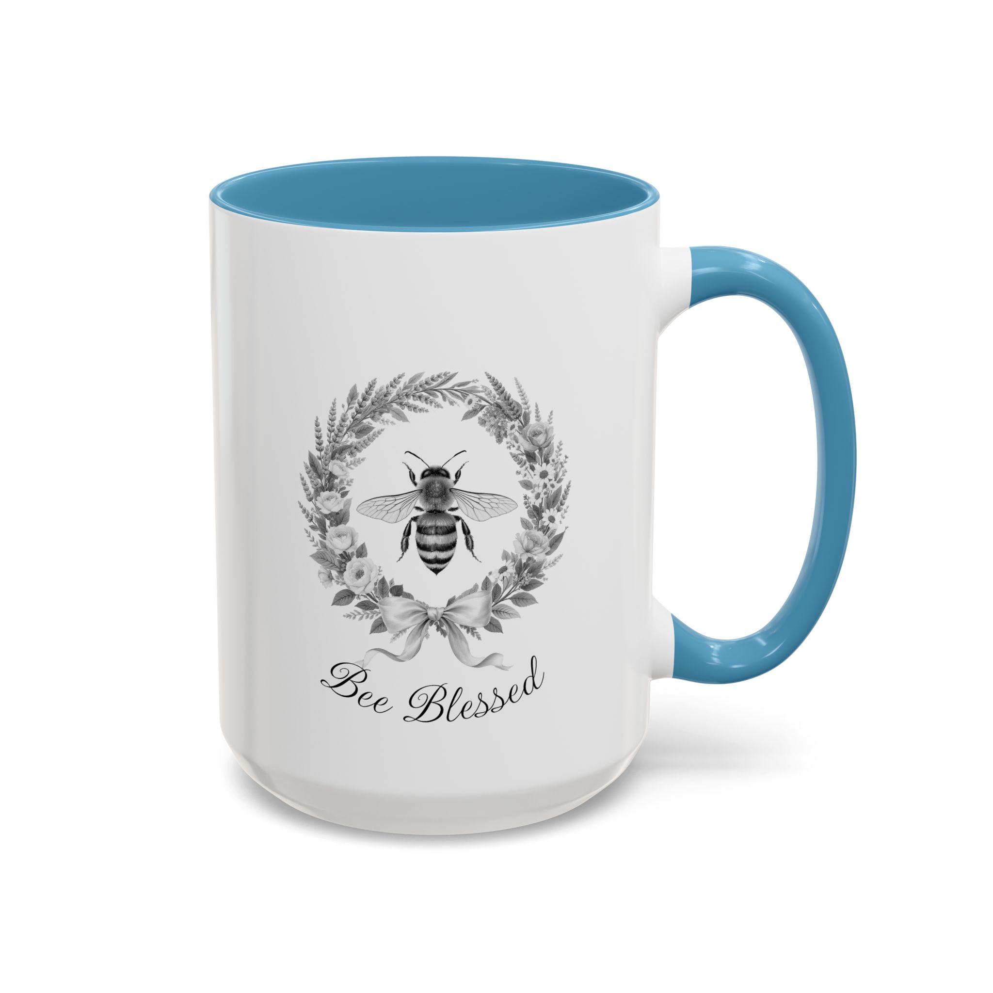 Bee Blessed wreath Bee Mug | Accent Coffee Mug 11oz 15oz - Image 18