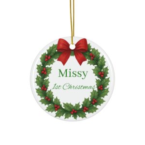 Personalized 1st Christmas Ornament