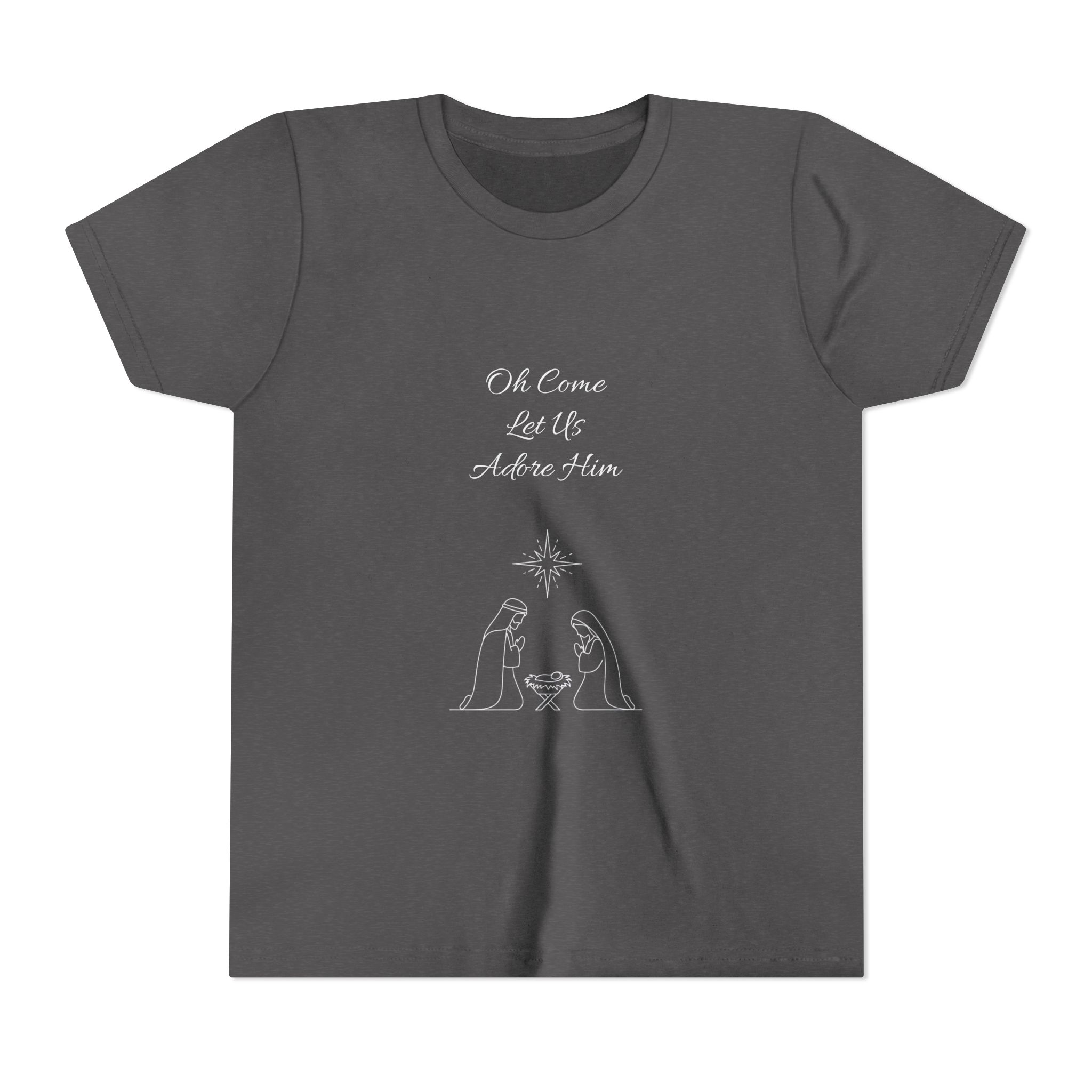 Youth Tee | Nativity, Oh Come Let Us Adore Him - Image 17