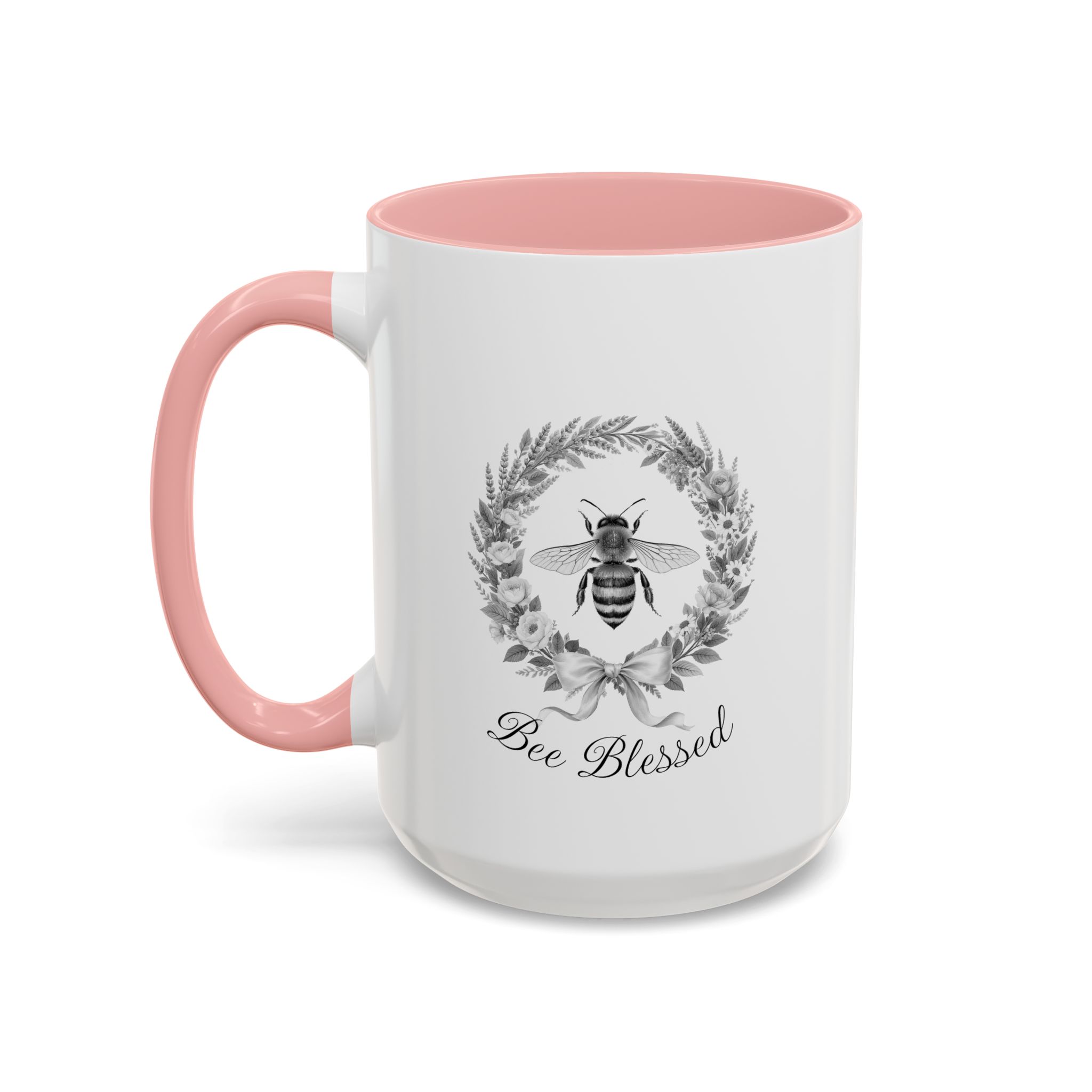 Bee Blessed wreath Bee Mug | Accent Coffee Mug 11oz 15oz - Image 11
