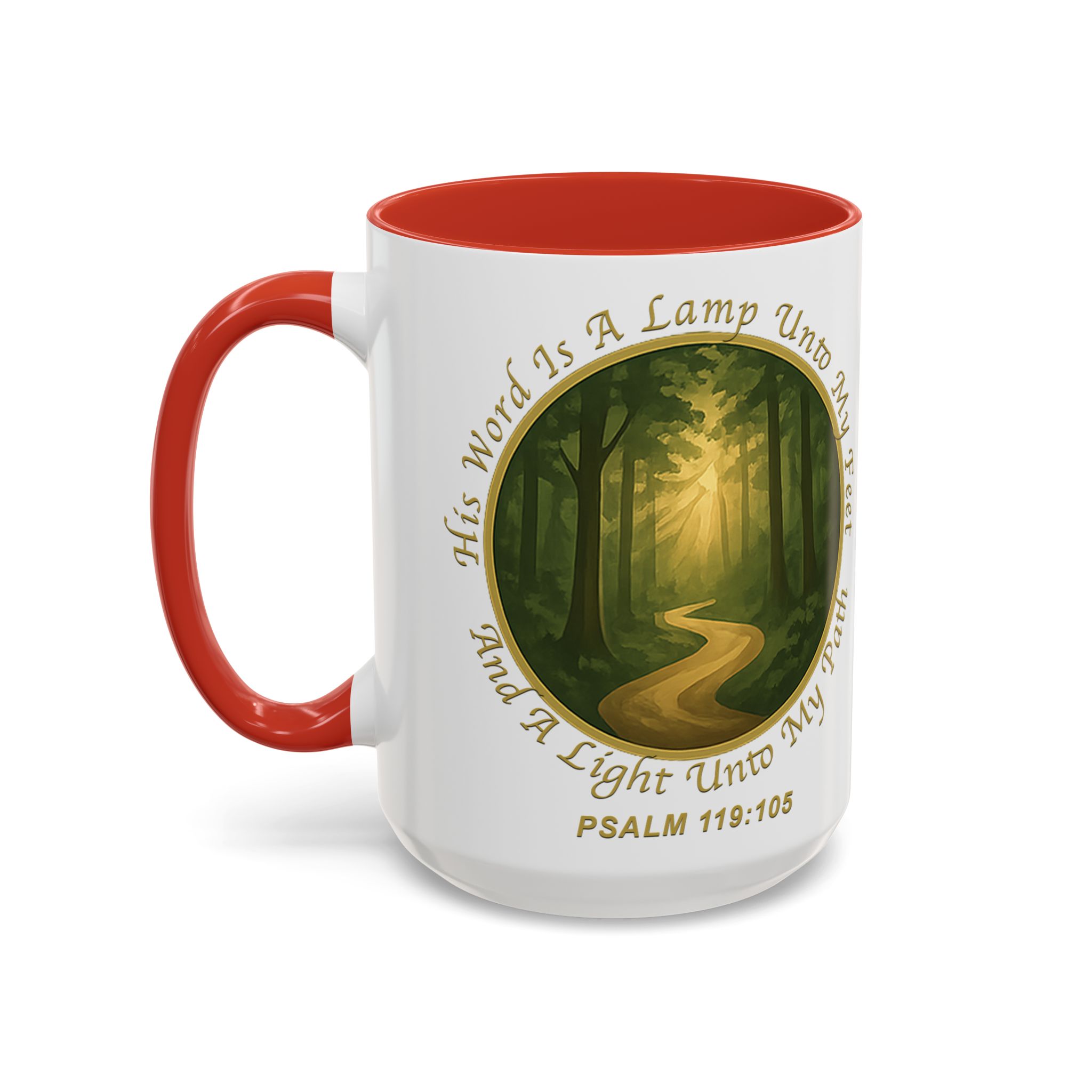 Psalm 119:105 Pathlight Mug | Accent Coffee Mug - Image 19