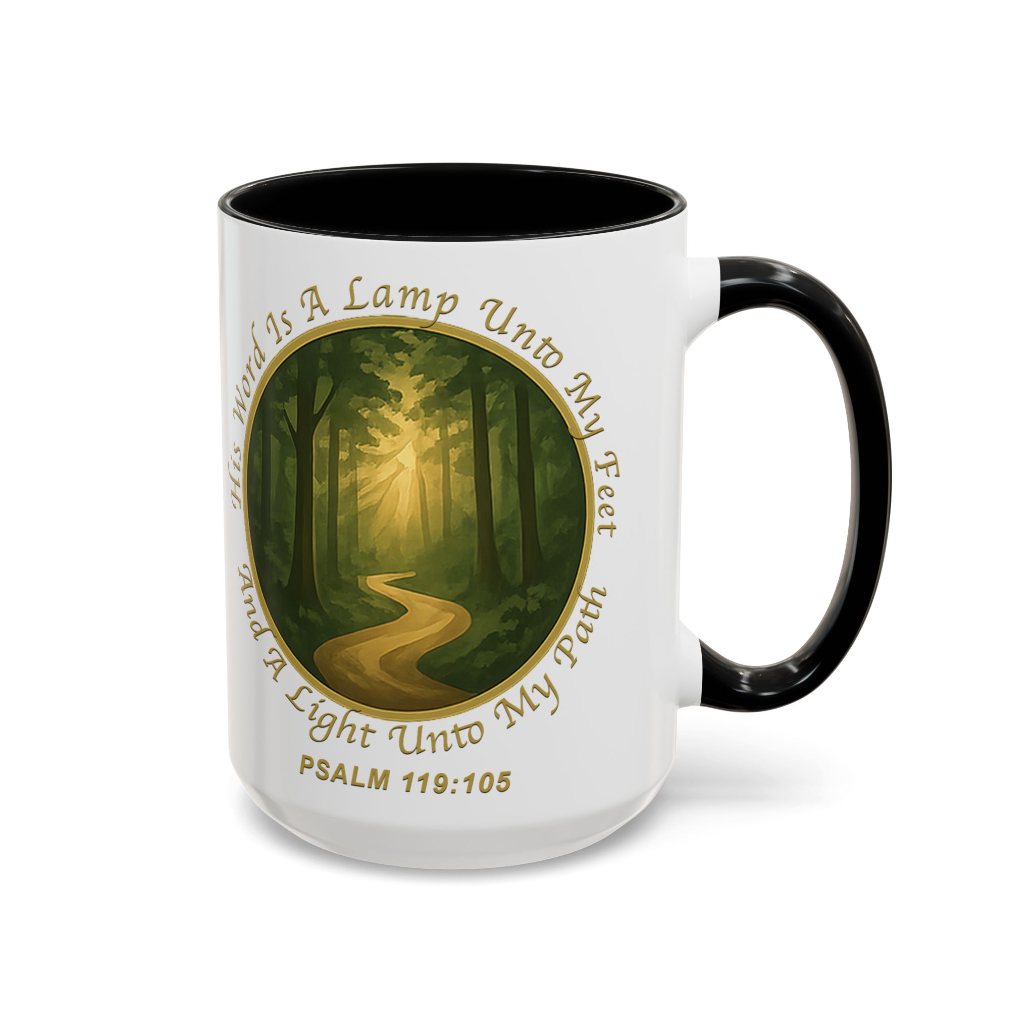 Copy of Psalm 119:105 Pathlight Mug | Accent Coffee Mug - Image 6
