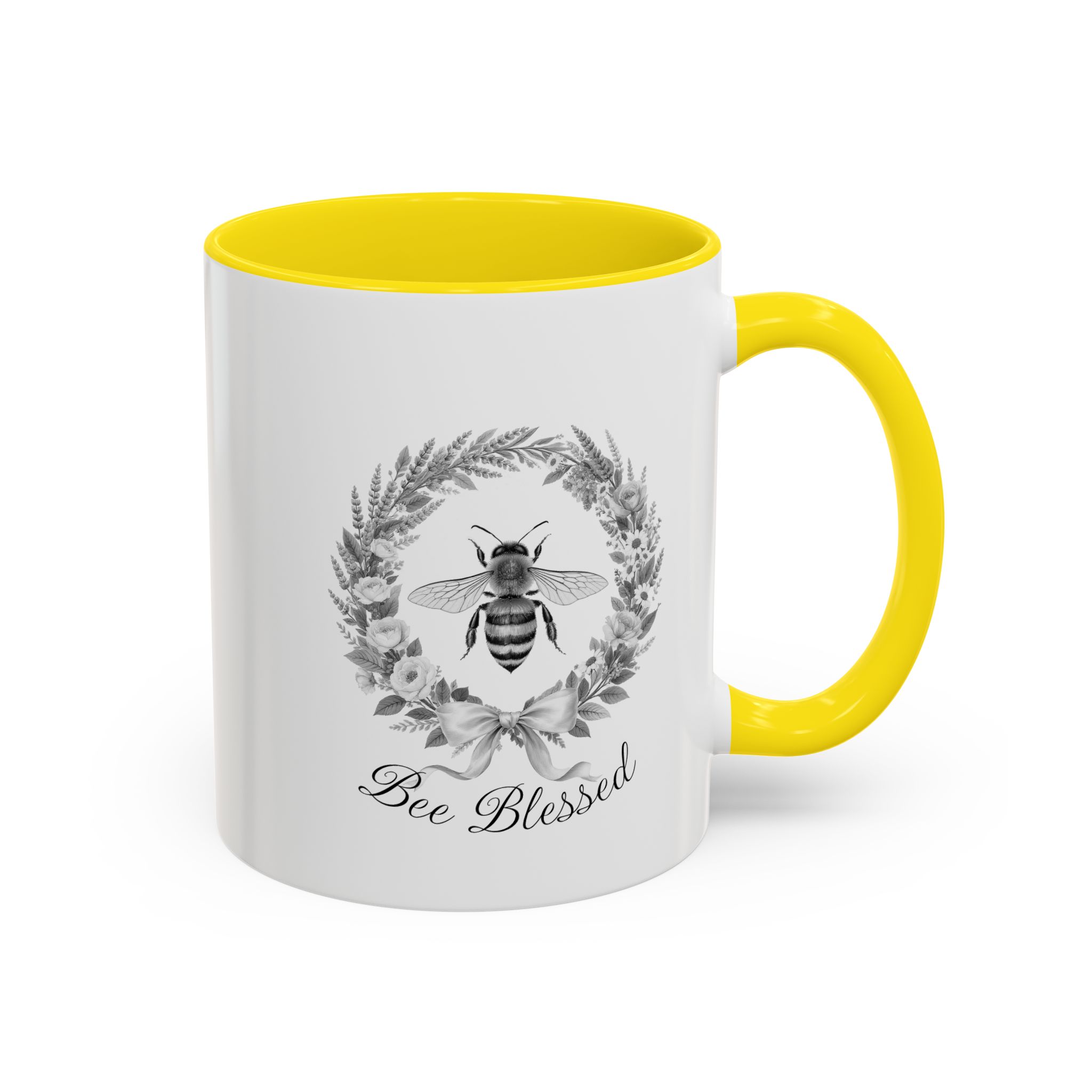 Bee Blessed wreath Bee Mug | Accent Coffee Mug 11oz 15oz - Image 22