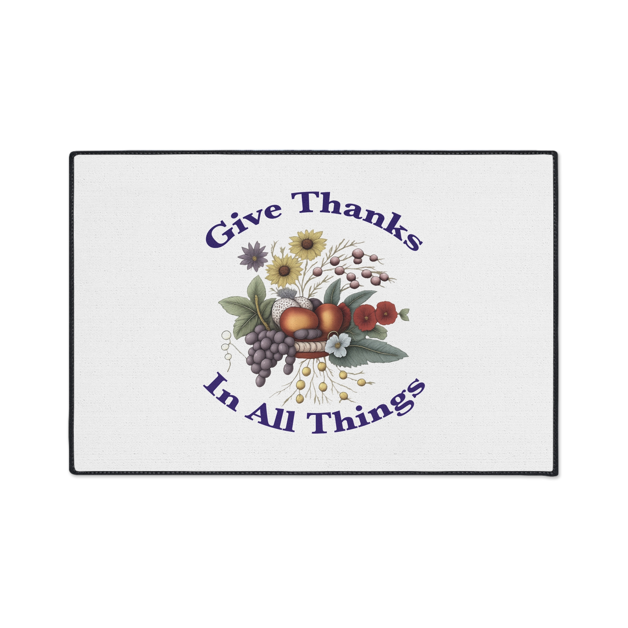 Give Thanks In All Things floor mat | Thanksgiving fall harvest doormat - Image 5