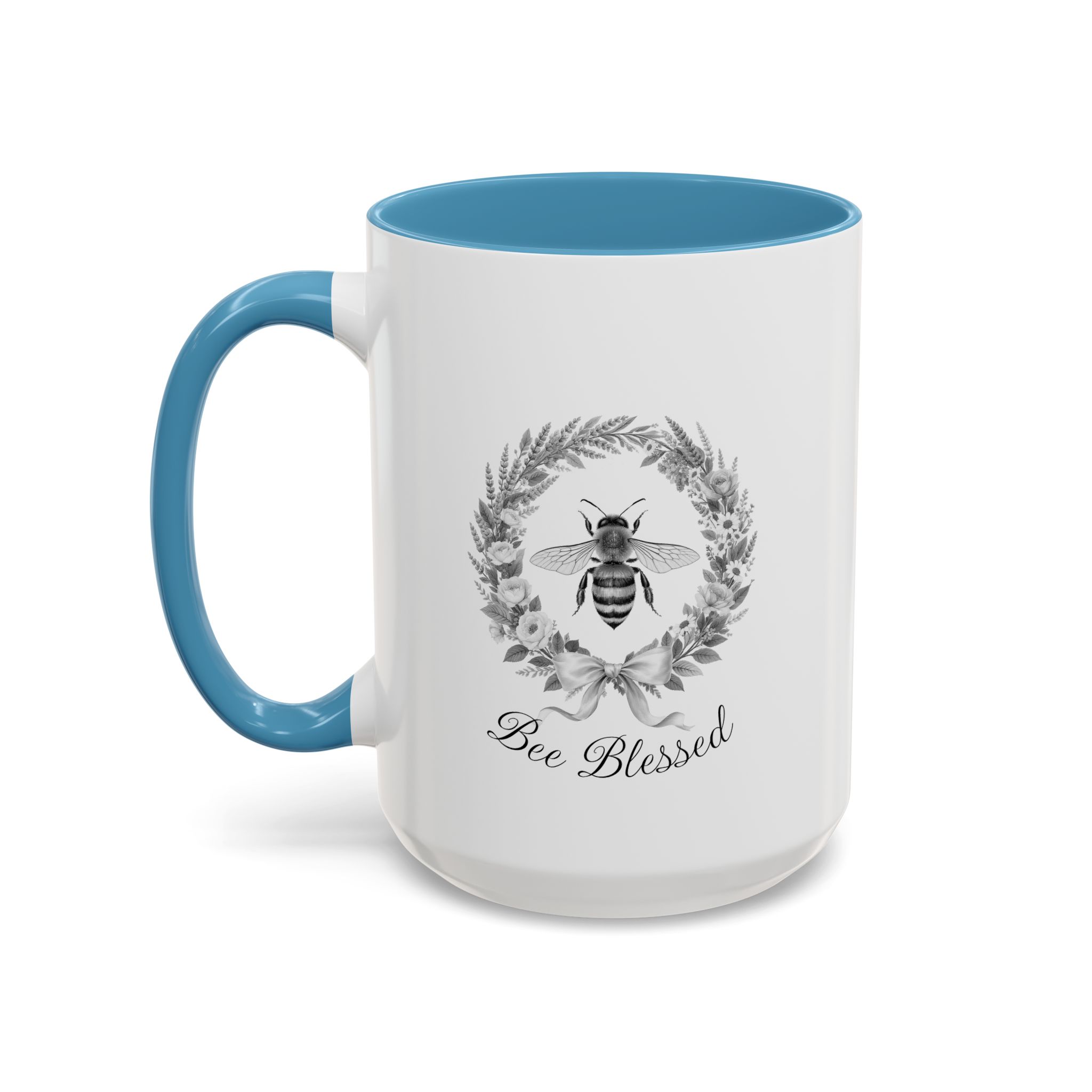 Bee Blessed wreath Bee Mug | Accent Coffee Mug 11oz 15oz - Image 19