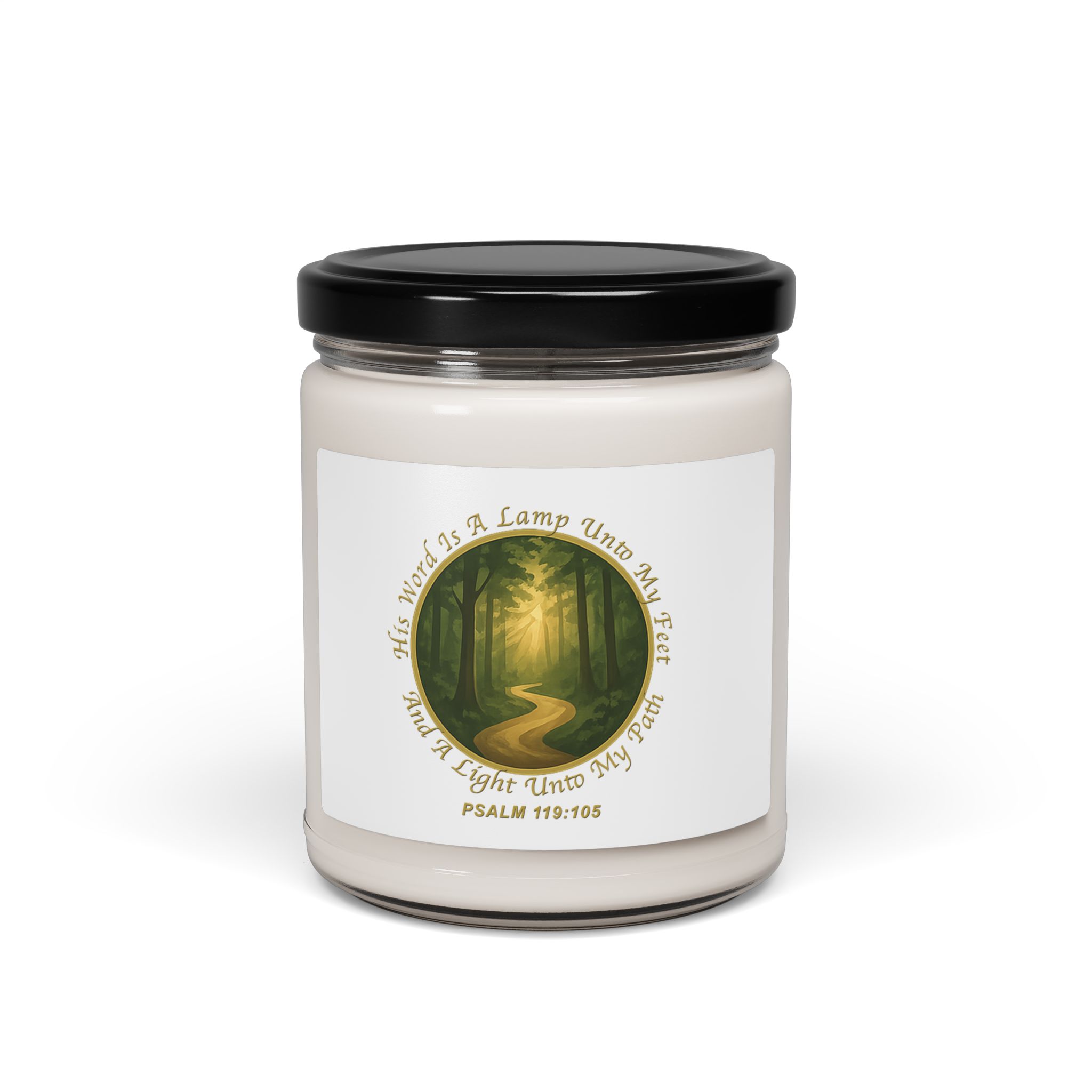Scented Soy Candle, 9oz - He Lights My Path - Image 2