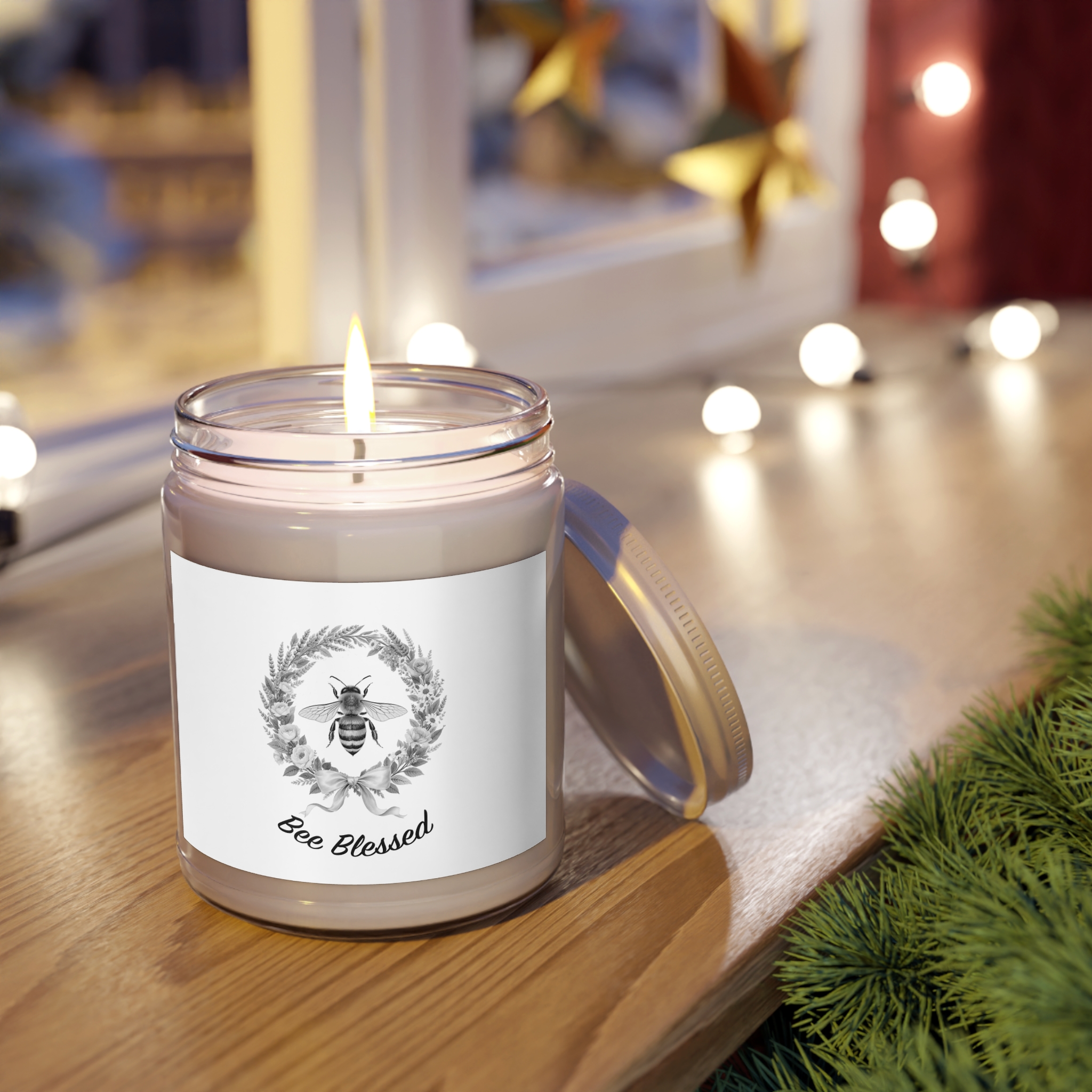 Bee Blessed Wreath Soy Candle - Image 29