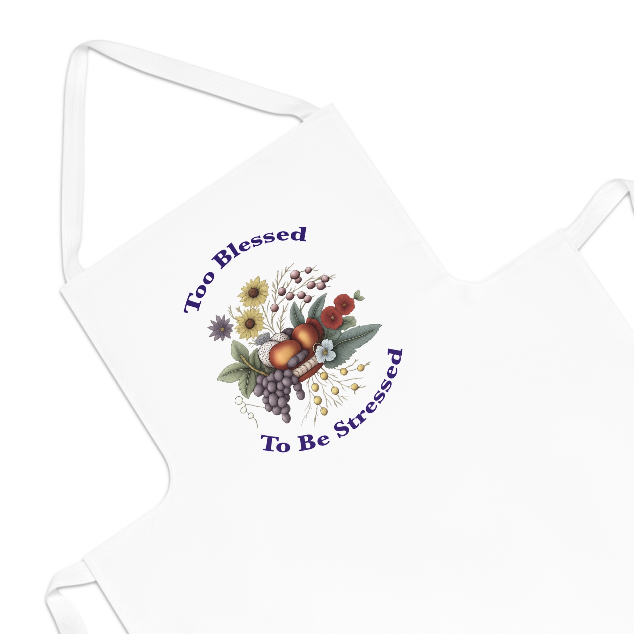 Too Blessed To Be Stressed Apron - Image 3