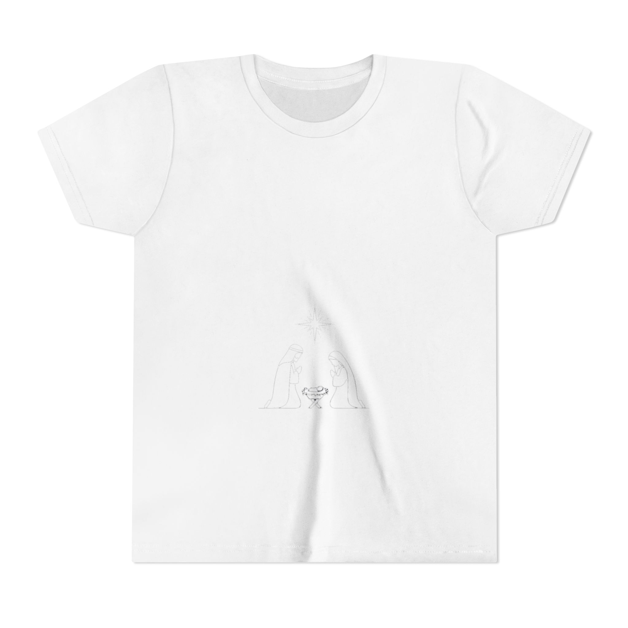 Youth Tee | Nativity, Oh Come Let Us Adore Him - Image 5