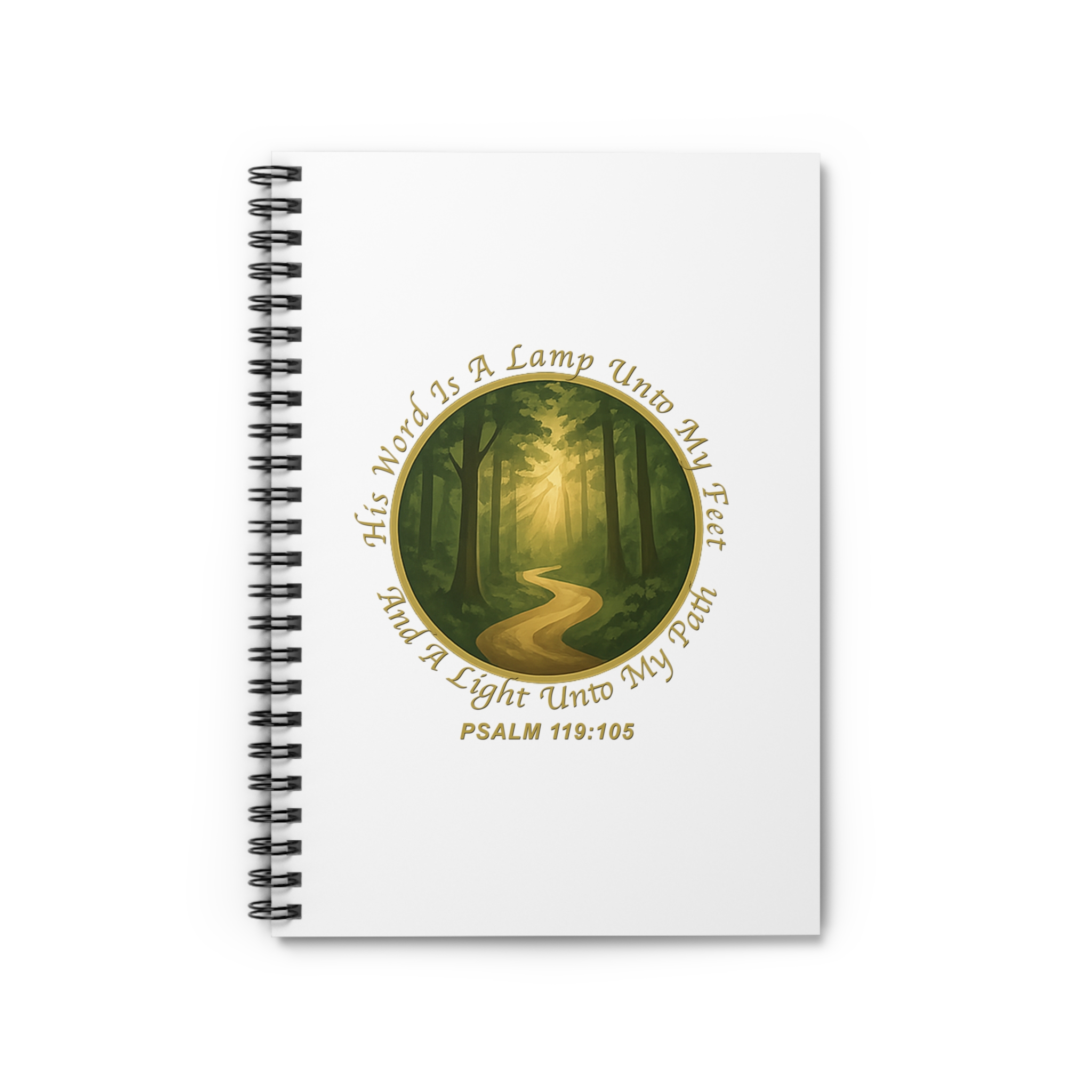 Psalm 119:105 Pathlight Notebook | Spiral Ruled Journal - Image 2