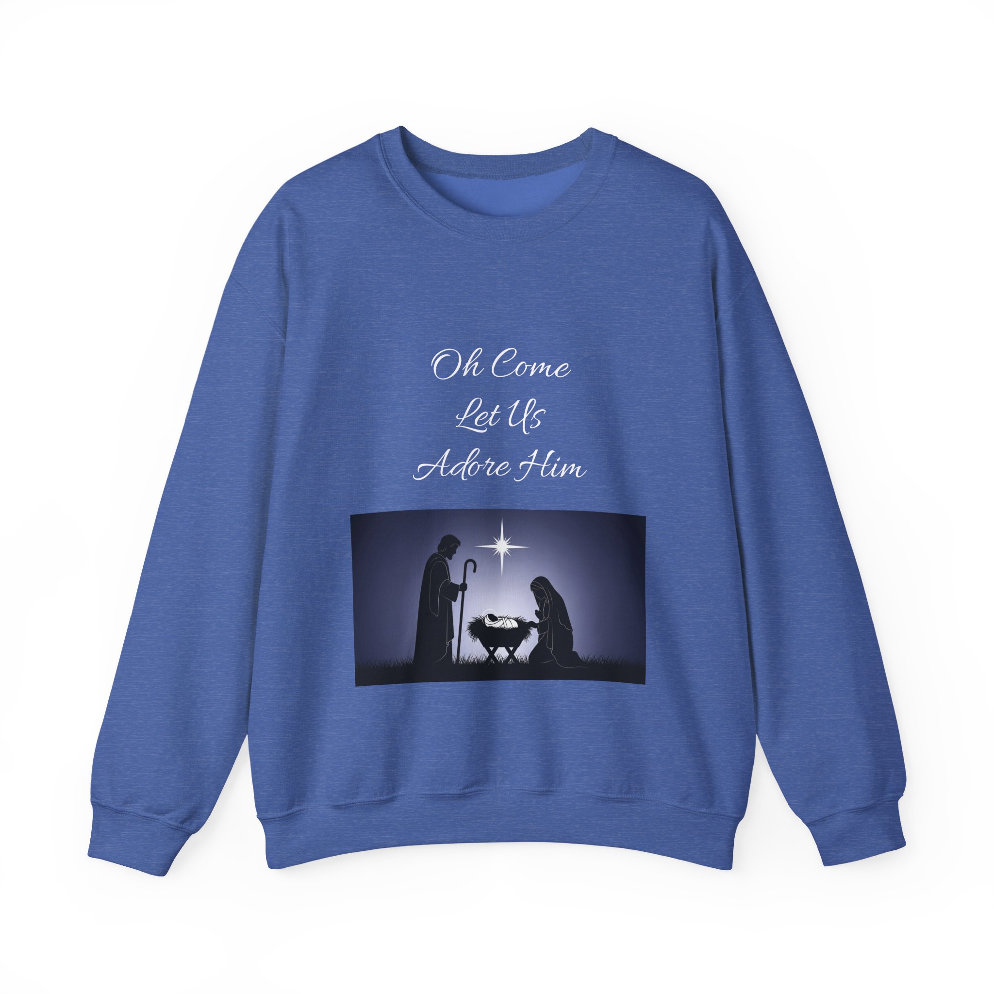 Nativity Scene Sweatshirt | Mary Joseph Baby Jesus Manger Christmas - Image 20