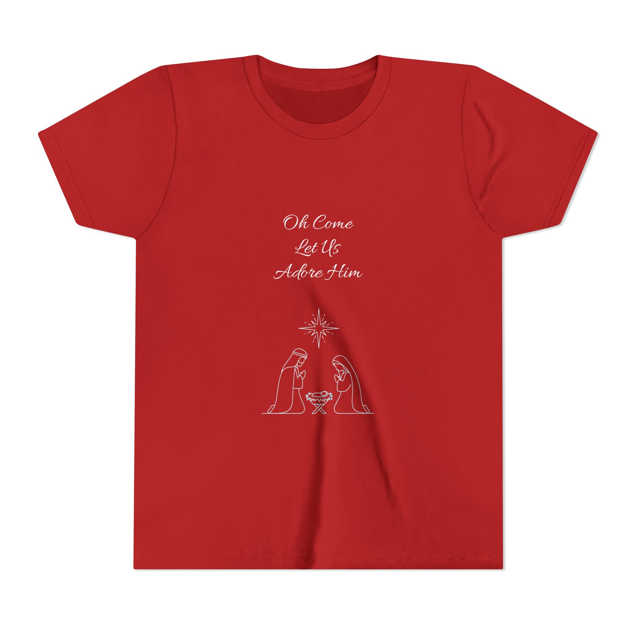 Youth Tee | Nativity, Oh Come Let Us Adore Him - Image 25