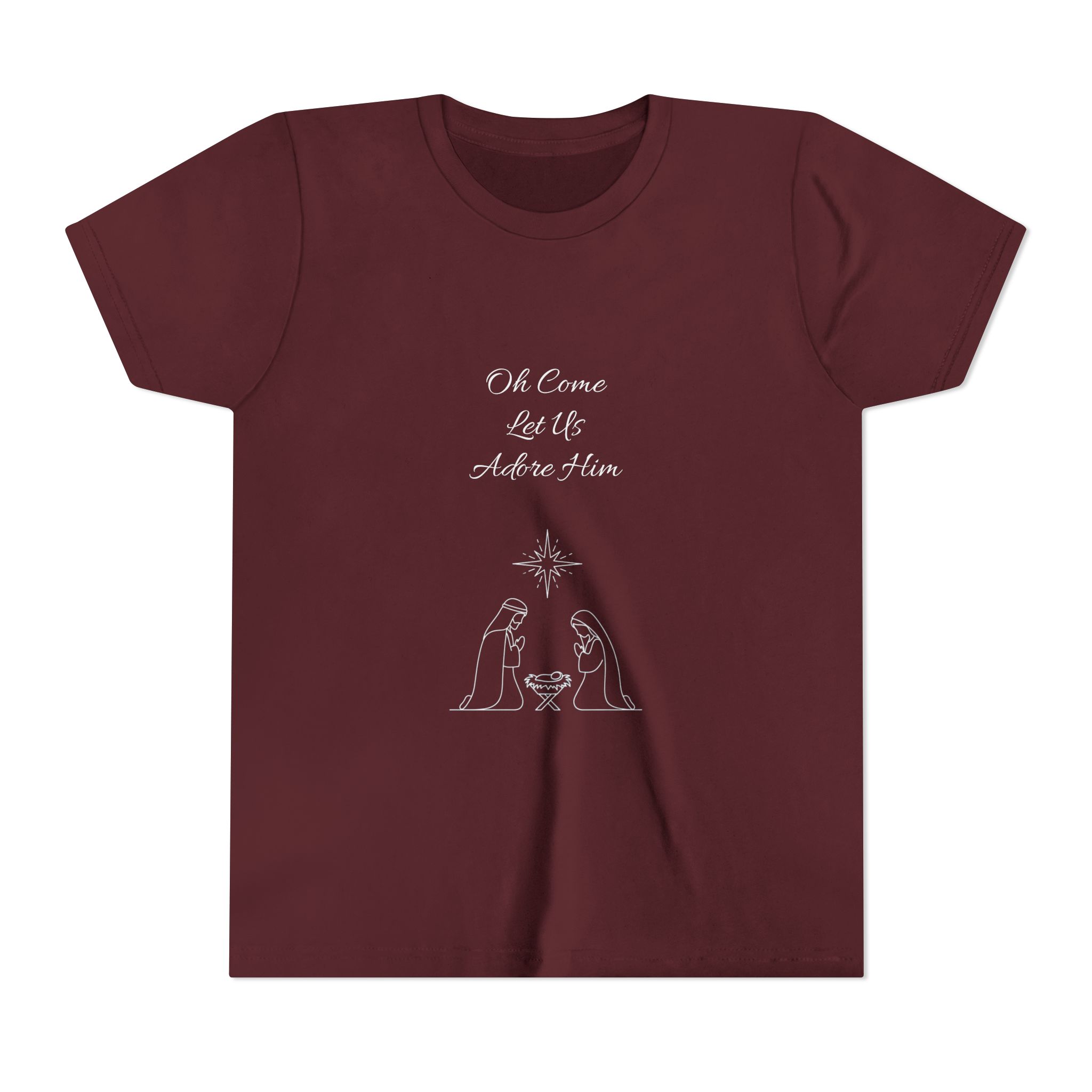 Youth Tee | Nativity, Oh Come Let Us Adore Him - Image 21