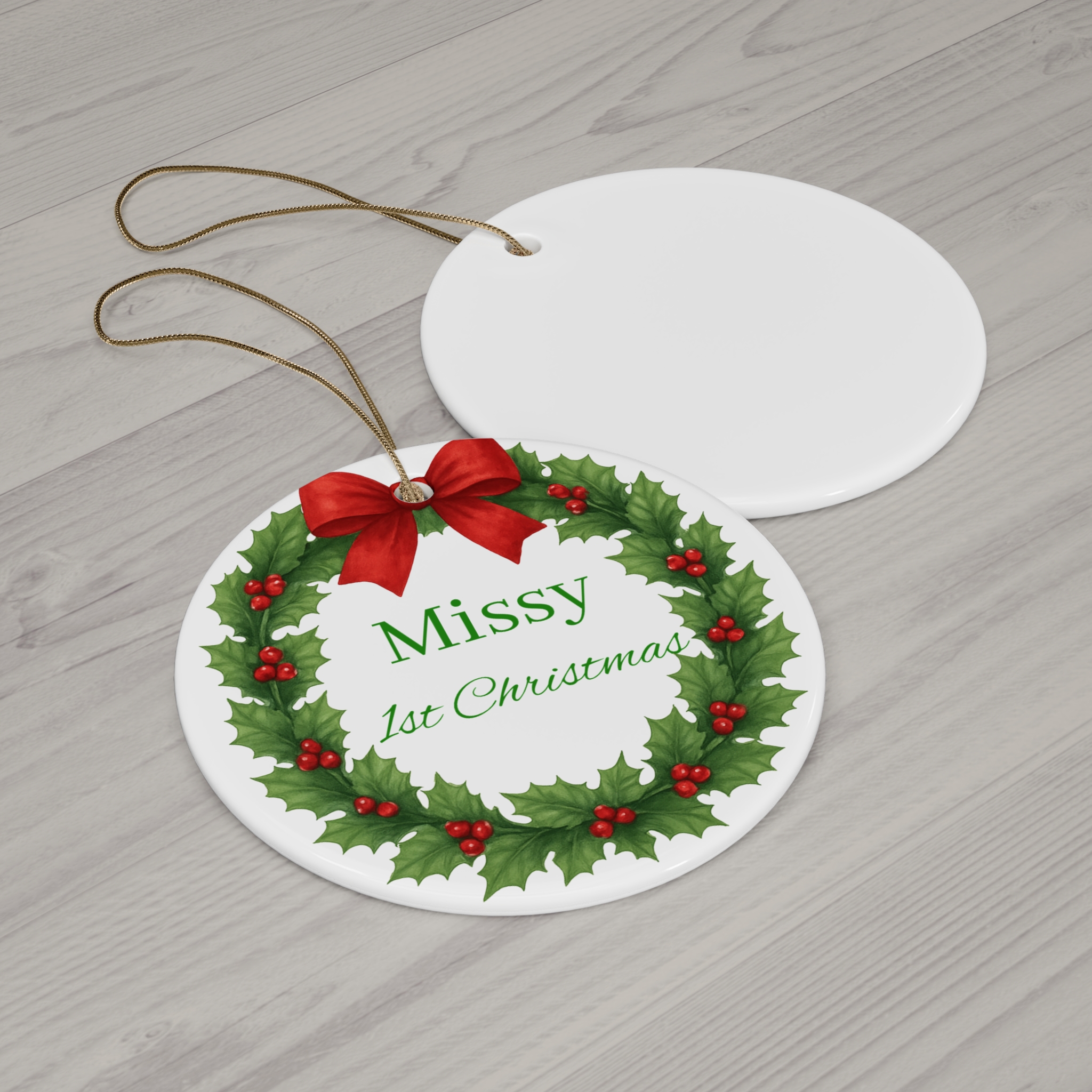 Personalized 1st Christmas Ornament - Image 2