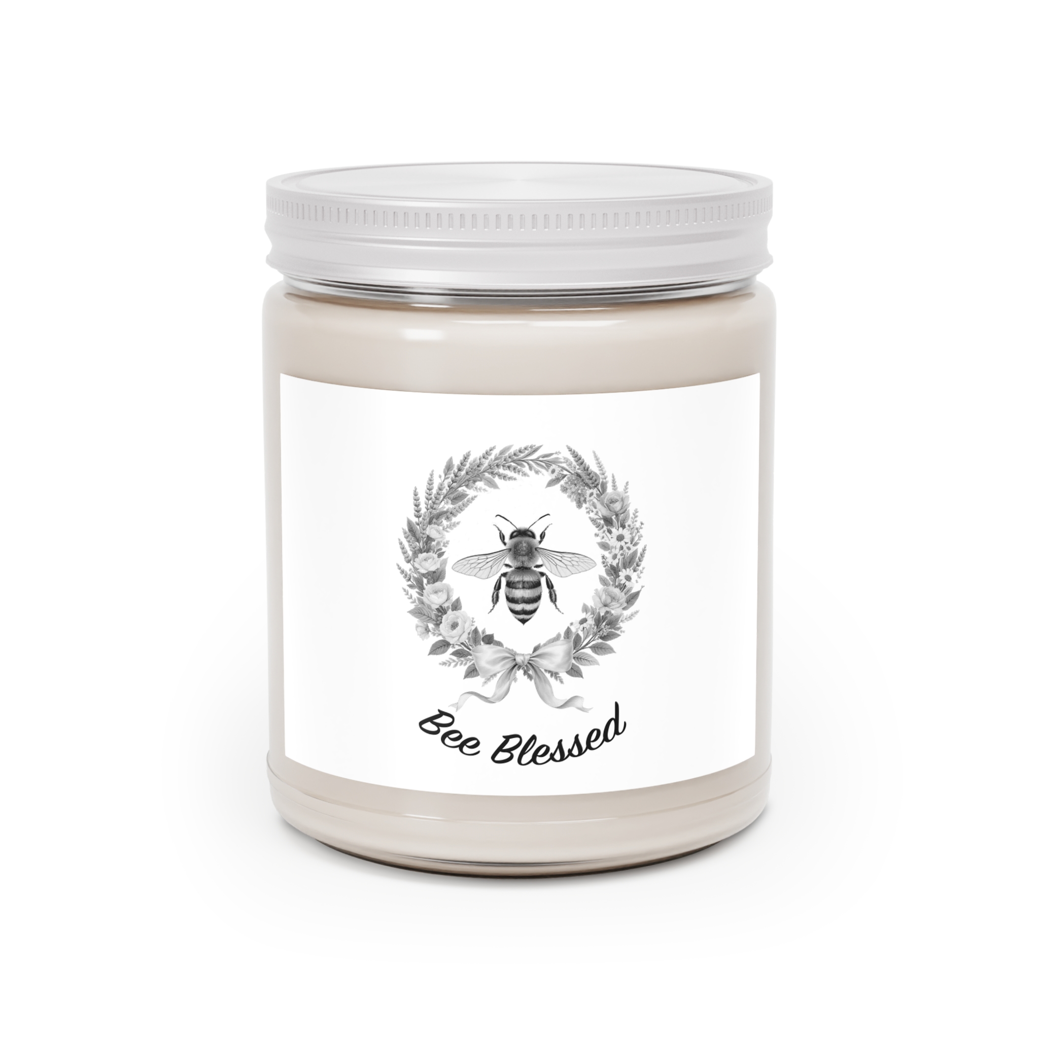Bee Blessed Wreath Soy Candle - Image 5