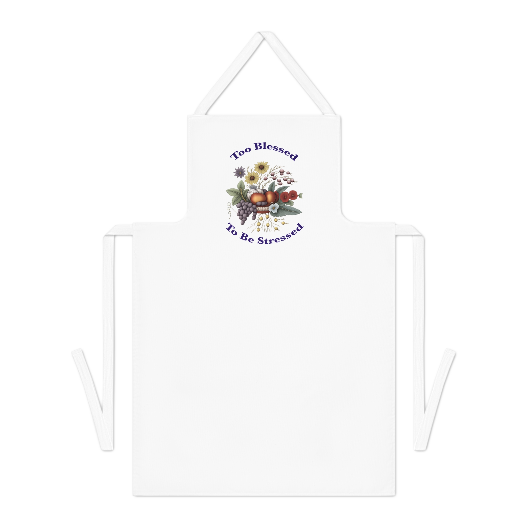 Too Blessed To Be Stressed Apron - Image 2