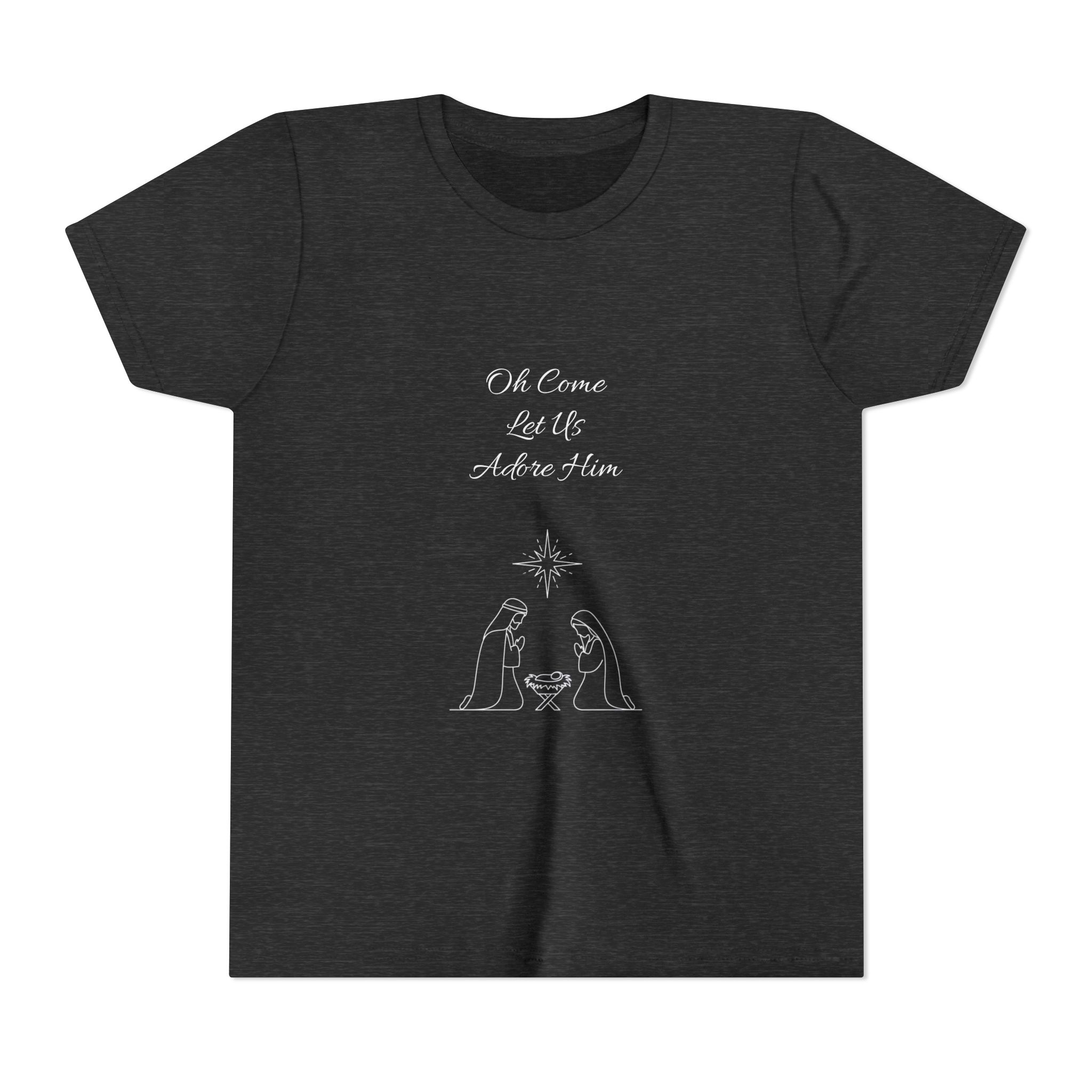 Youth Tee | Nativity, Oh Come Let Us Adore Him - Image 13