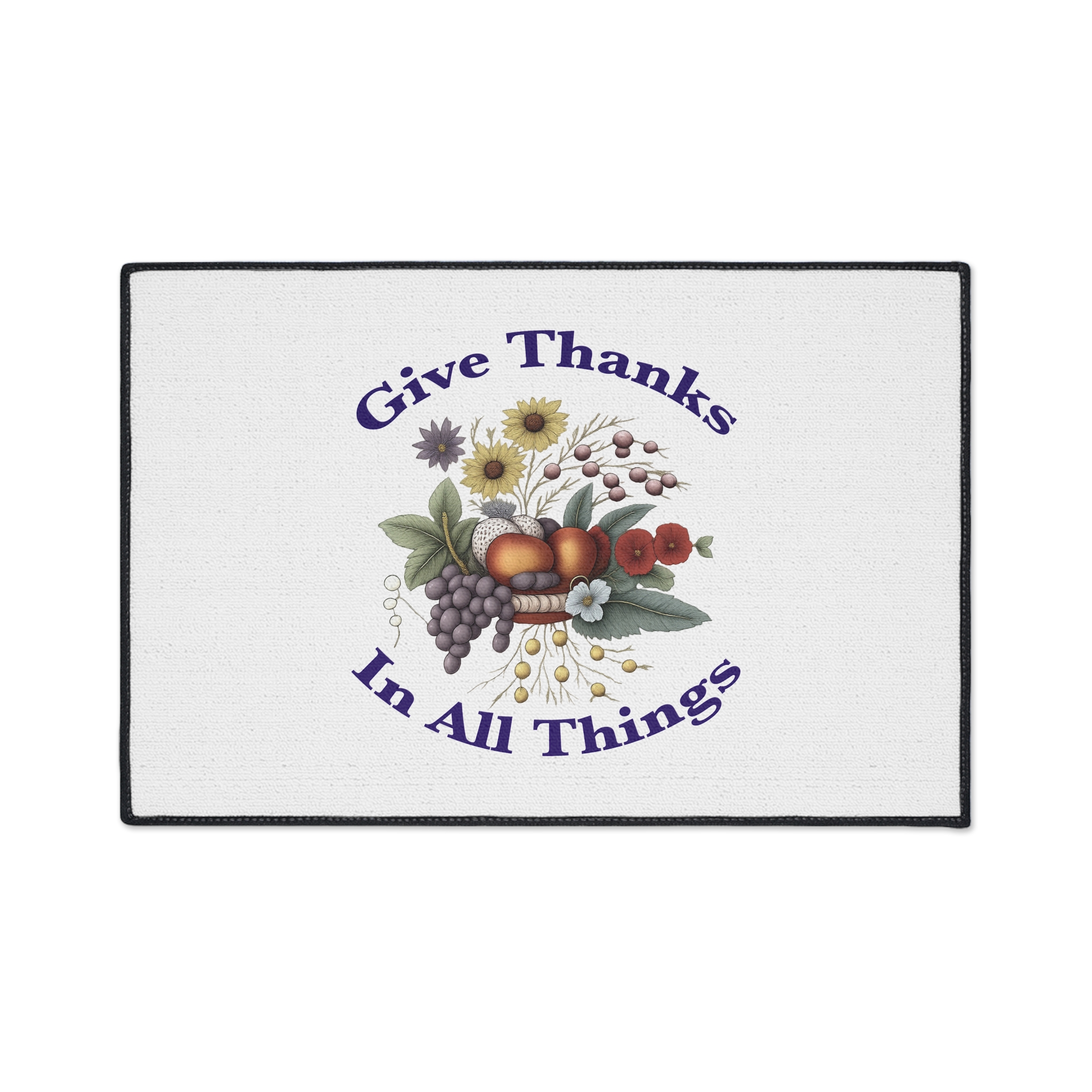 Give Thanks In All Things floor mat | Thanksgiving fall harvest doormat - Image 13