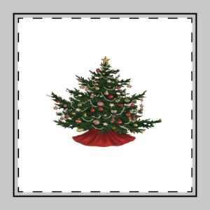 Cotton Twill Napkin - Holiday Design