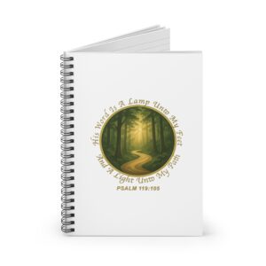 Psalm 119:105 Pathlight Notebook | Spiral Ruled Journal