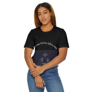 Oh Come Let Us Adore Him Nativity T-Shirt | Christmas Religious Tee